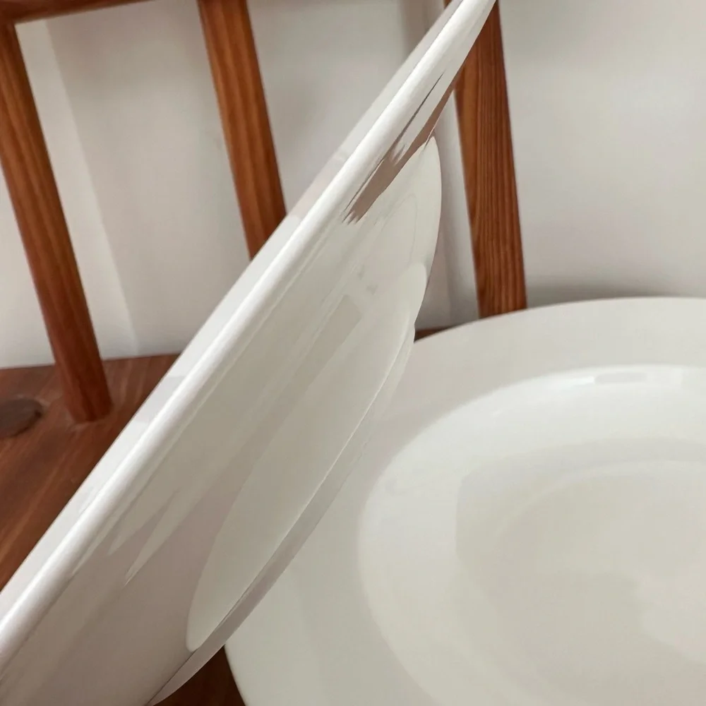 Set of 2 Crate and Barrel Made in Germany White Soup Pasta Bowls